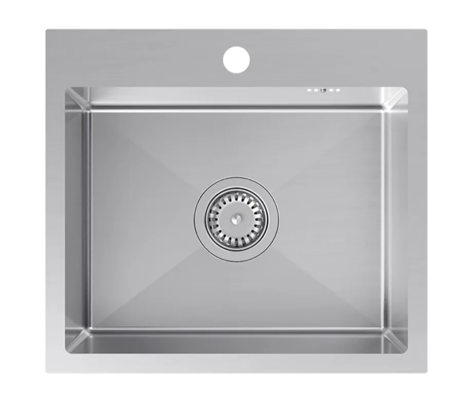 Quadri Dixton 50 RVS diskho 500x450 mm med kranhål ovanpå 1208967081 Rabatter