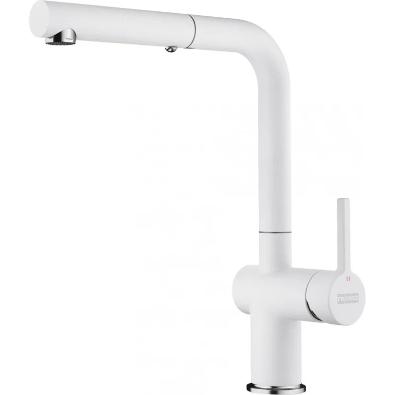 Begränsat antal Franke Active L Köksblandare Polar White Vit med Utdragbar Handdusch 115.0653.387