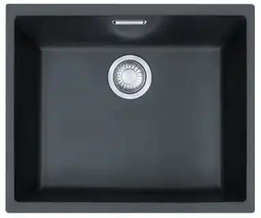 Franke Sirius 2 S2D 110.50 plast svart diskbänk 50x41cm undermonterad 125.0252.223 Rabatter