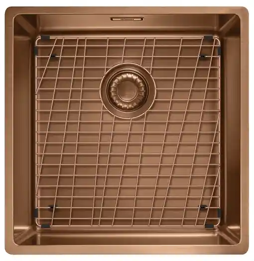 Begränsat antal Franke Mythos Masterpiece BXM 210.40 PVD Koppar Diskho 400x410mm Planmontering och Undermontering 127.0674.583