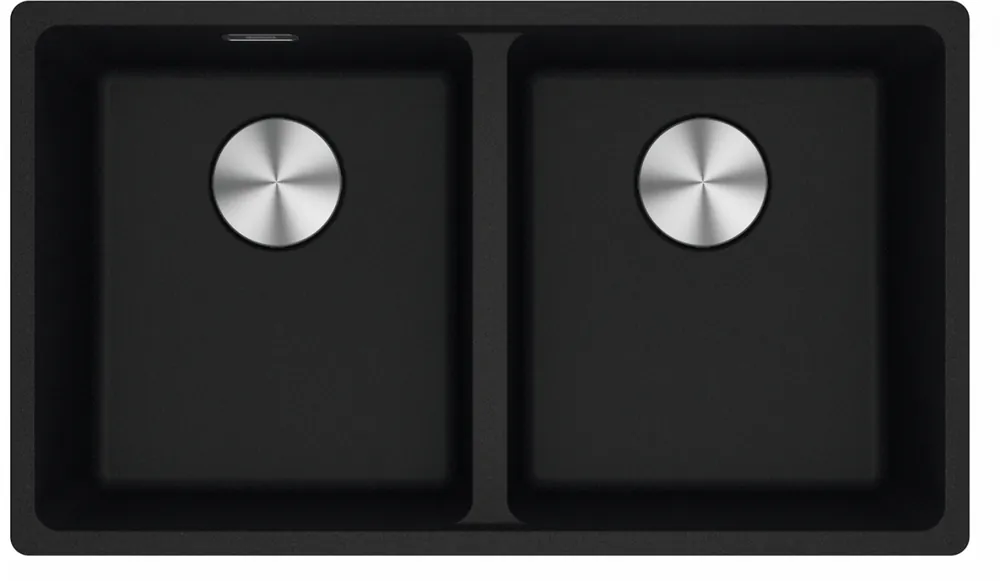 Outlet Franke Maris MRG 120-35-35 Fragranite onyx dubbel diskho undermontering