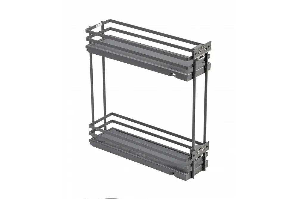 Sidoslastkorg MovixPro, 2 hyllor, för 200mm skåp, utan skenor, antracit RAL 7024 1208962398 Begränsat antal