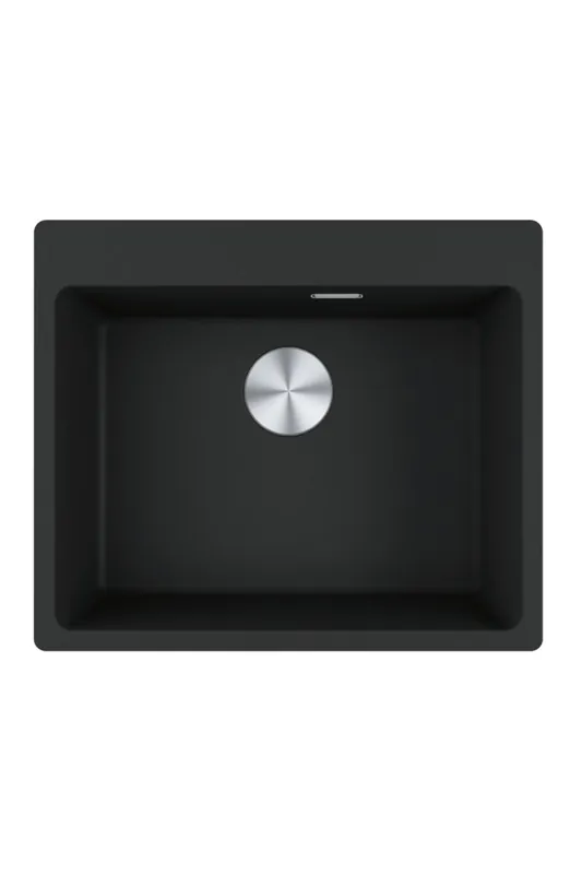 Outlet Franke Maris MRG 610-50 TL Fragranite Matt Svart Diskbänk Byggd med Kranhålsbänk 114.0668.630
