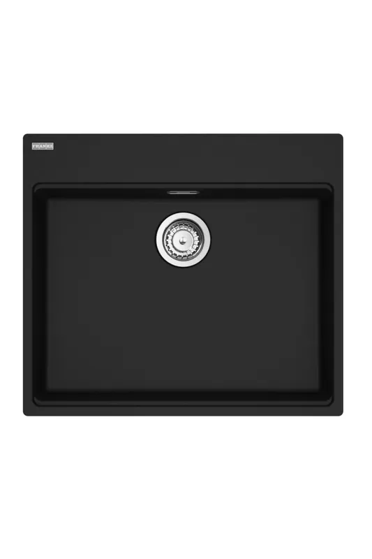 Franke Maris MRG 610-60 Care Fragranite Matt Svart grund funktionshindrade Diskbänk 635 x 559 mm Infälld med Kranhålsbänk 114.0729.484 Begränsad tid