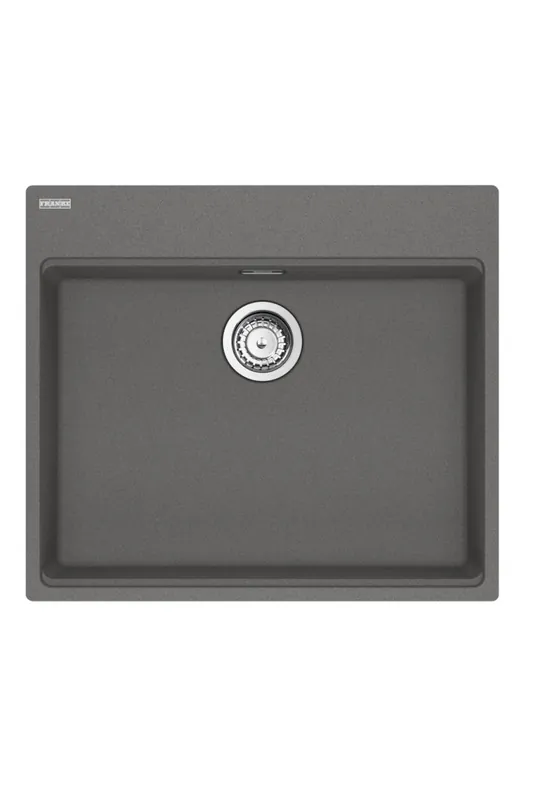 Franke Maris MRG 610-60 Care Fragranite Stone grey ytligt funktionshindrade Diskbänk 635 x 559 mm Överbyggnad med Kranhålsbänk 114.0729.486 Expressleverans