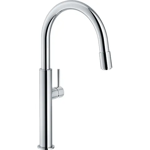 Beställ idag Franke Köksblandare Pescara up&down med justerbar perlator, 2-läges pip, krom 115.0523.286