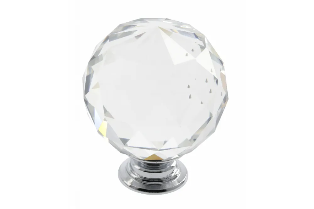 Knopp Crystal Palace J 40 mm (krom + CRYSTAL) Industri 1208962334 - Uppsättning av 5 Begränsad tid