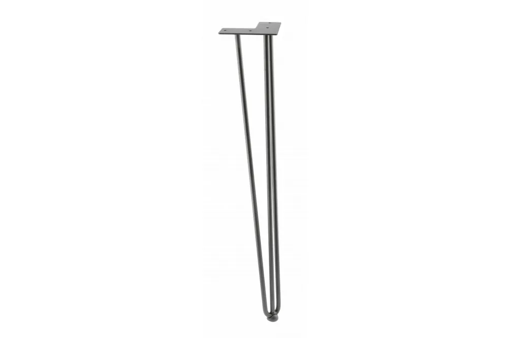 Premium Hårnålsformigt ARTO ben med fot, 3 stänger, 10 x 711 mm, svart 1208963523