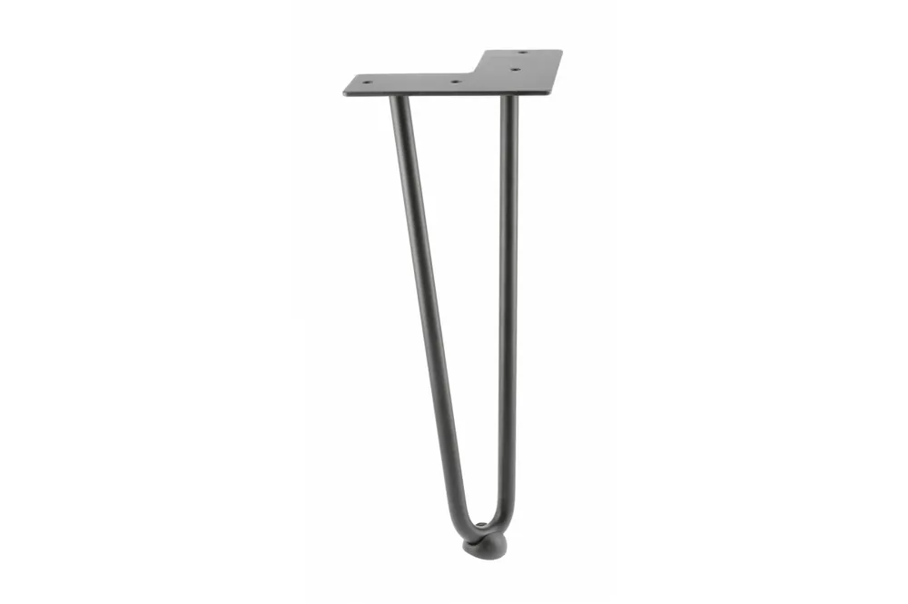 Begränsat erbjudande Hårnålsben ARTO med fot, 2 stänger, 12 x 304 mm, svart 1208963524