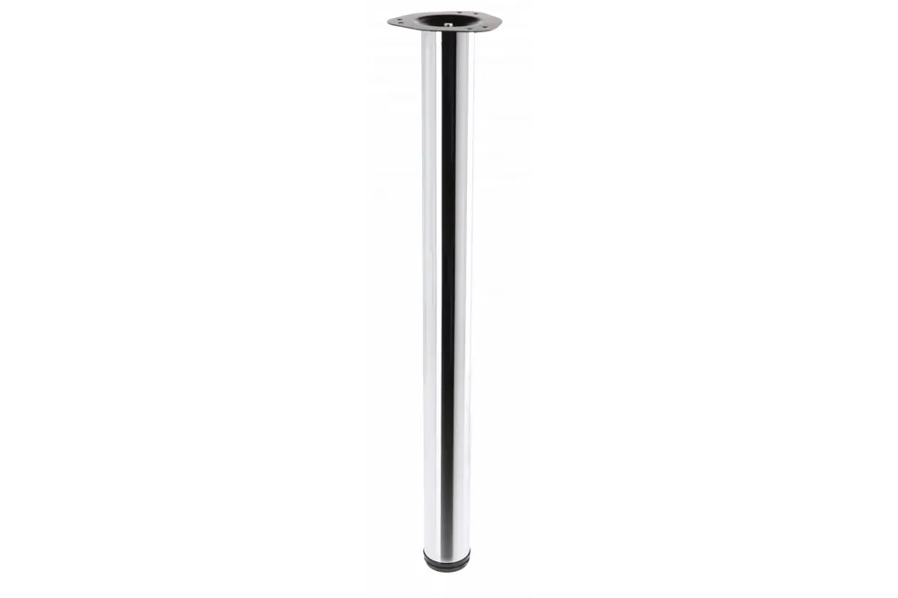 Beställ idag Bordben rund krom 71cm hög justerbar 2cm med ben diameter 6cm 1208963629 - Uppsättning av 2
