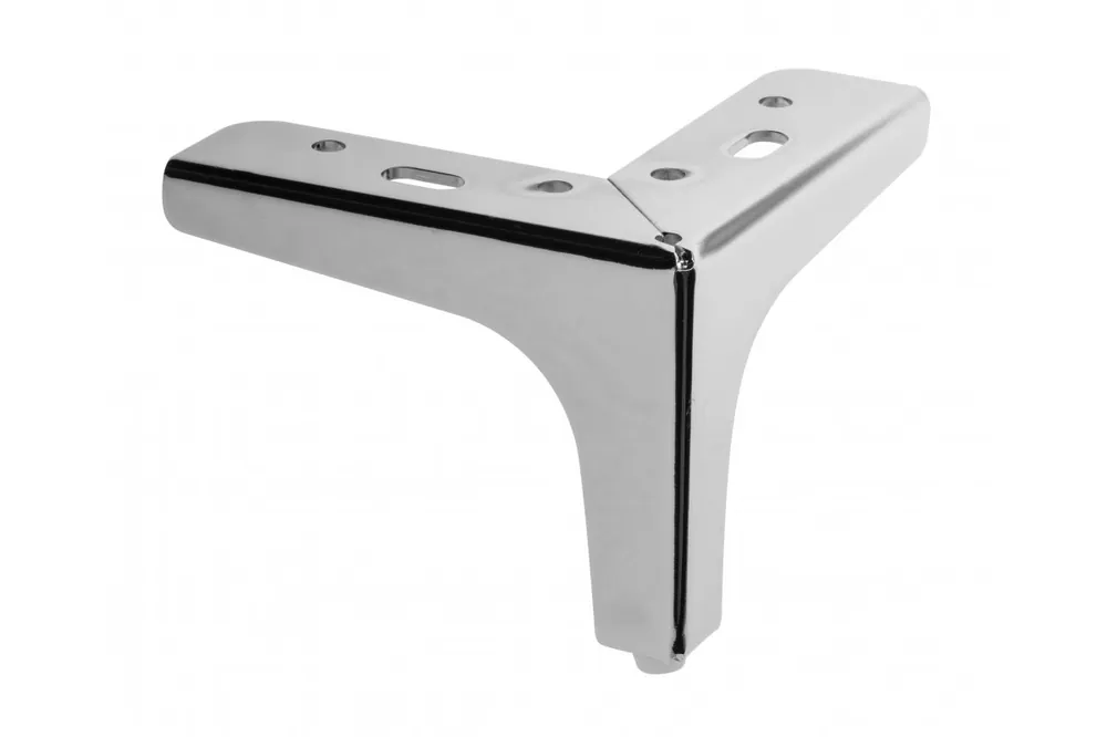 Endast denna vecka STGY stålfot, 135x135, h=100mm, krom 1208963647 - Uppsättning av 4