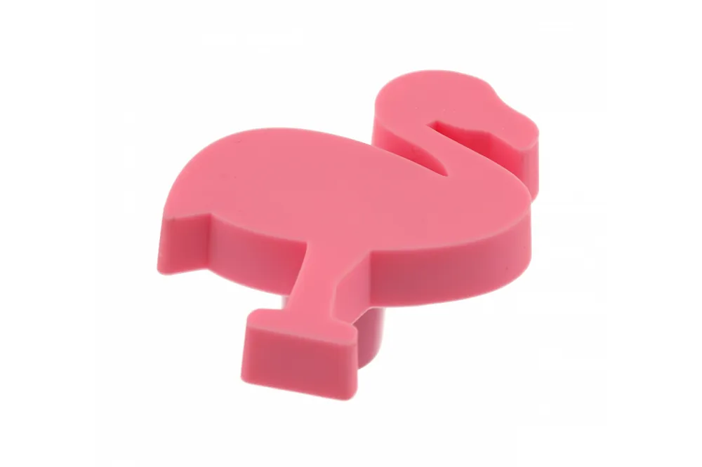 Gummihandtag Flamingo rosa 1208965676 - Uppsättning av 9 Sista chansen