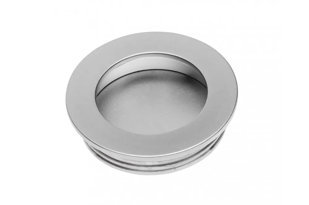 Beställ idag Zamak infälld draghandtag B224 rund aluminium 1208965708 - Uppsättning av 7