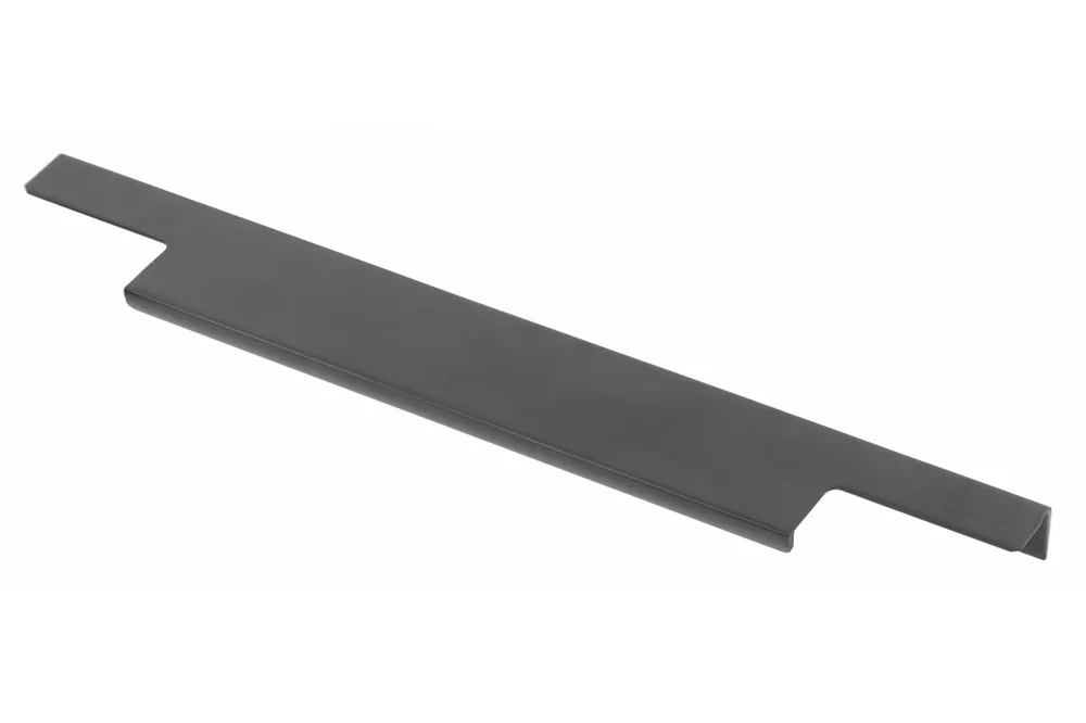 Nedsatt pris Aluminiumhandtag LIND C = 256/596/18 mm svart matt 1208965611 - Uppsättning av 3