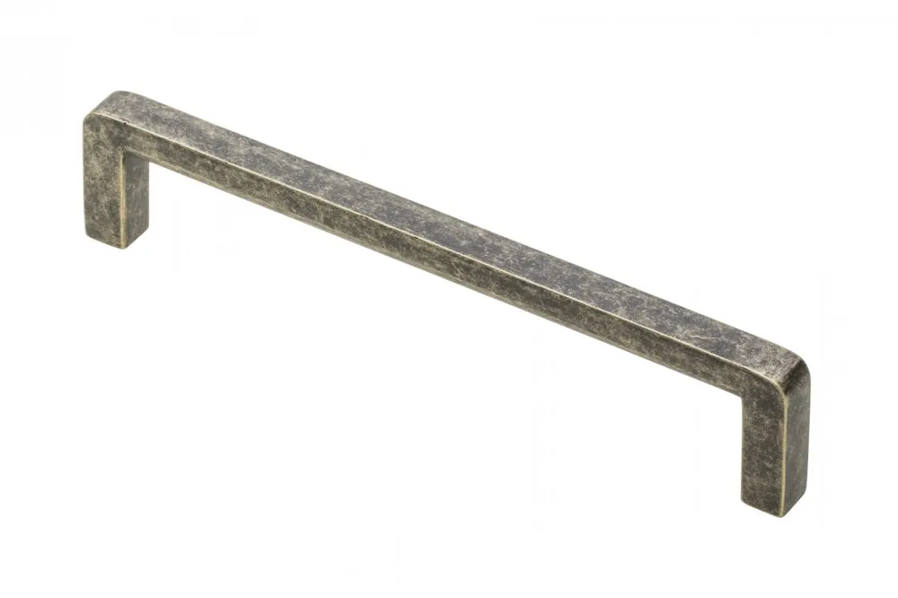 Zamak handtag BAGIO 128mm, antik mässing 1208965879 - Uppsättning av 6 Sista chansen
