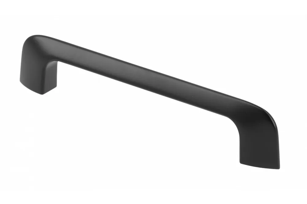 Billigare Zamak handtag MILANO C=128 mm svart matt 1208966111 - Uppsättning av 5