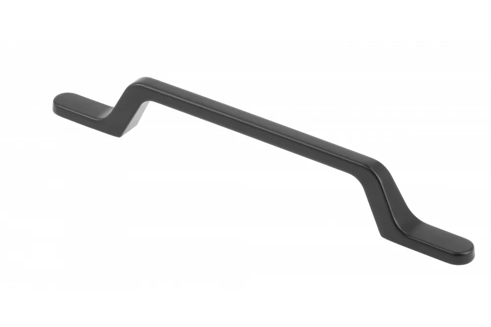 Kampanj Zamak handtag FLAVIO C=96 mm svart matt 1208966033 - Uppsättning av 6
