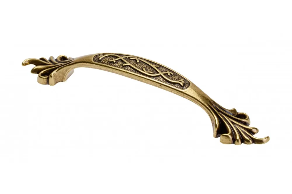 Sista chansen Zamak handtag ADRIN C=96mm antik mässing 1208965859 - Uppsättning av 8
