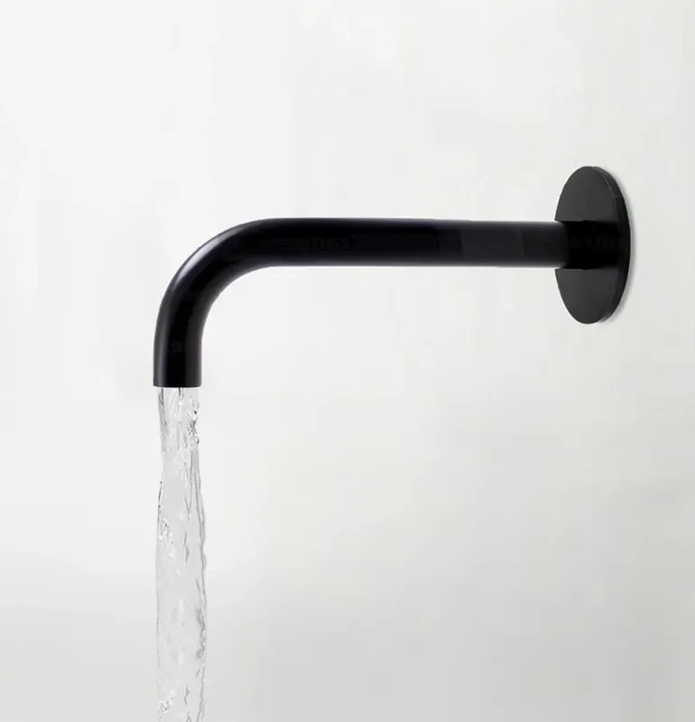 Waterevolution Flow badkarspip mattsvart 15 cm T167115PR Bästa pris