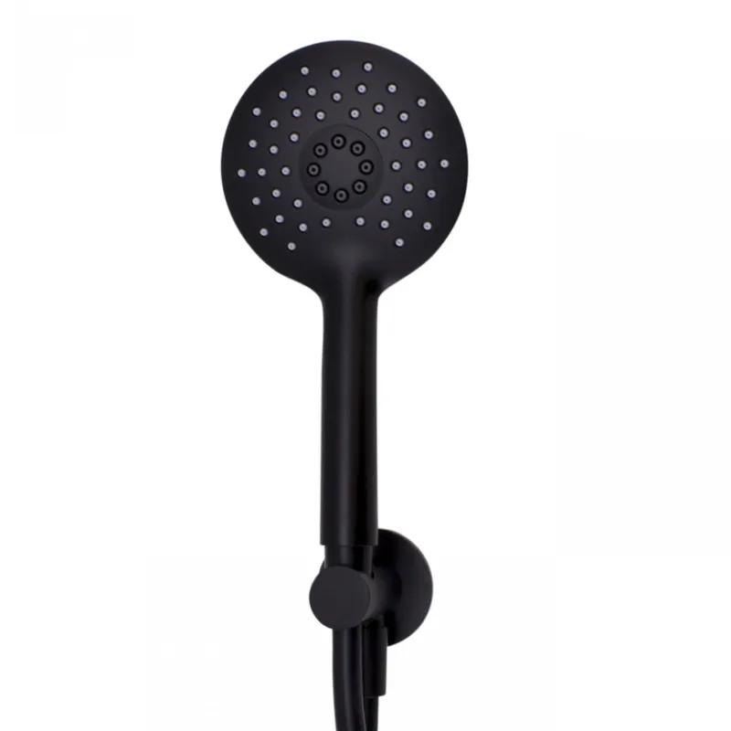 Waterrevolution Flow rund handduschset komplett med vägganslutning matt svart - 3 lägen - T1621RPR Erbjudande