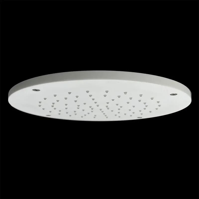 SB Rubinetterie mat vit corian solid surface inbyggd rund regndusch takduschhuvud 30 cm 1208954156 Erbjudandepris