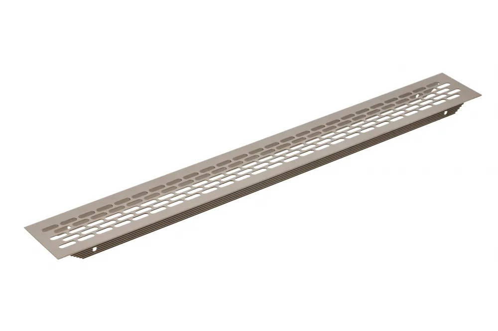 Rabatter Galler W60, rundat, 60 x 484, ljus antracit - Uppsättning av 3