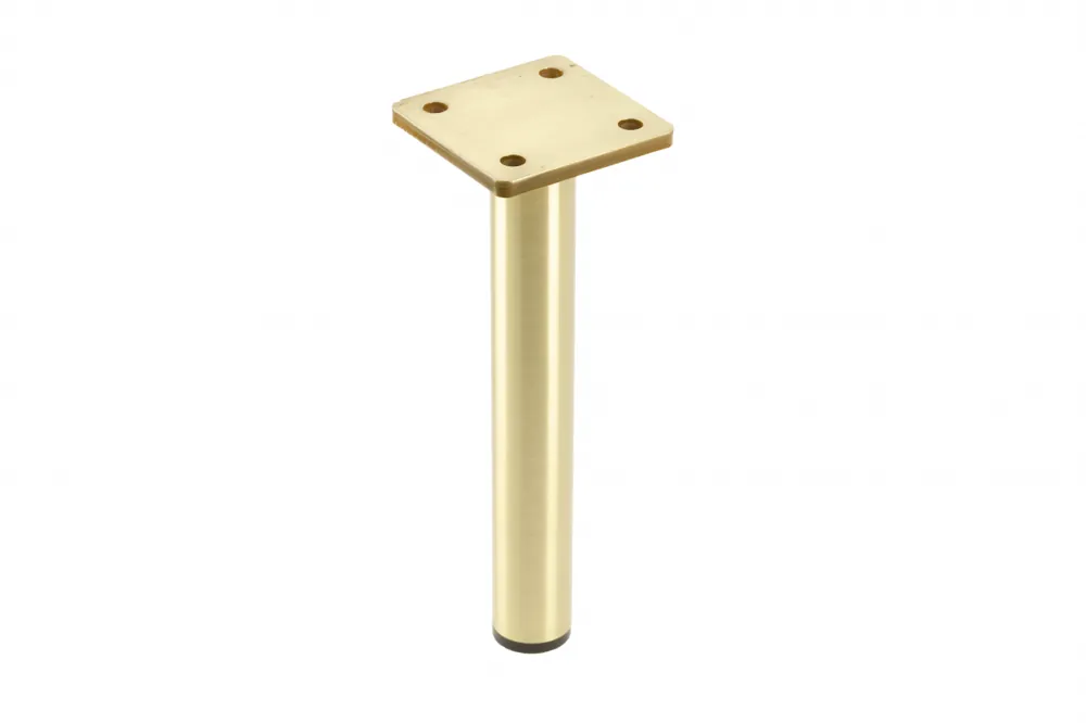 GTV RONDA SIMPLE möbelben, konsol, H=180 mm, fi25 mm, stål, borstad guld - Uppsättning av 3 Billig
