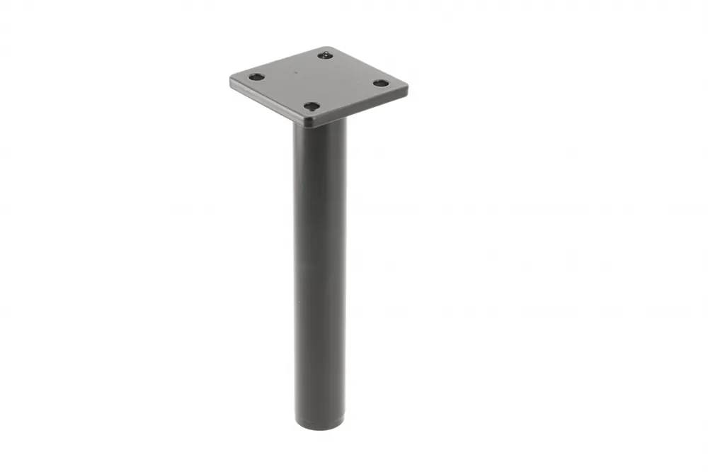 GTV RONDA SIMPLE möbelben, konsol, H=180 mm, fi25 mm, stål, matt svart - Uppsättning av 5 Endast idag