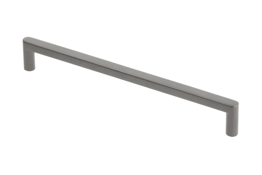 Nyhet Möbelhandtag GTV NYXA, C=192 mm, L=202 mm, ZnAl, ljus grafit - Uppsättning av 3