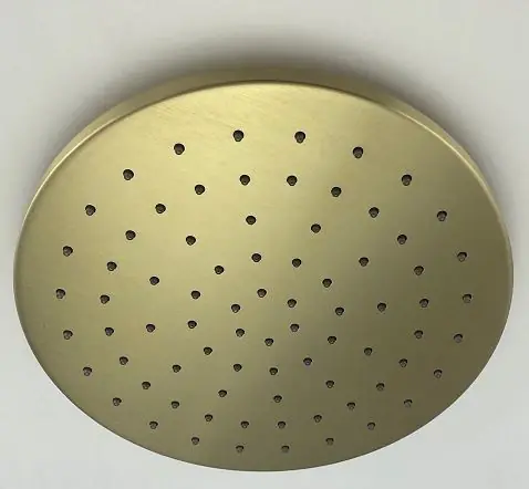 Handla nu SB Round 316 Takdusch Huvuddusch 20 cm PVD guld 1208946726