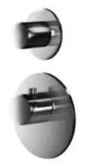 Sista chansen SB AESTHETICS Rund Inbyggd Termostatblandare med 1 utgång / stoppkran krom 1208954897