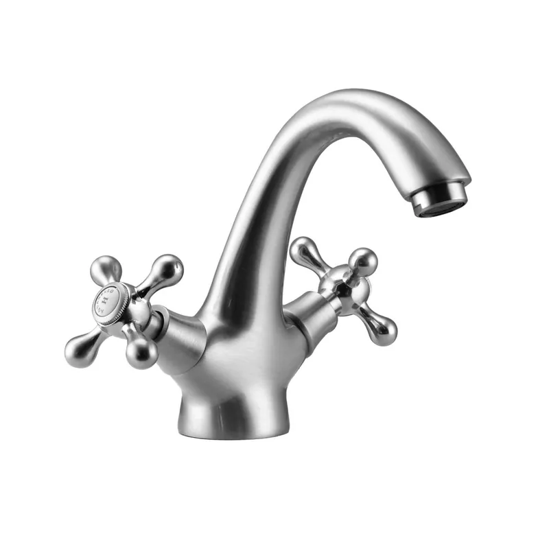 Sista chansen Aquanello Heritage Ascot Klassisk nostalgisk tvättställsblandare i rostfritt stål NB-4101-HA