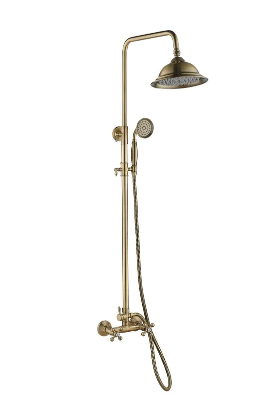 Säker betalning Aquanello Heritage Ascot Klassisk duschset, påbyggd duschkolonn, brons BN-2003-HA