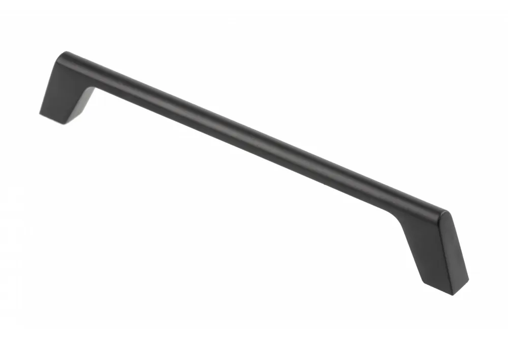 OCTAVIO zamak-handtag, C=128 mm, svart matt 1208966163 - Uppsättning av 8 Snabb leverans