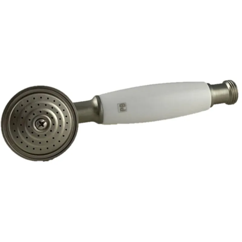 PB klassisk rostfri handdusch med vitt handtag 1208957105 Rabatter