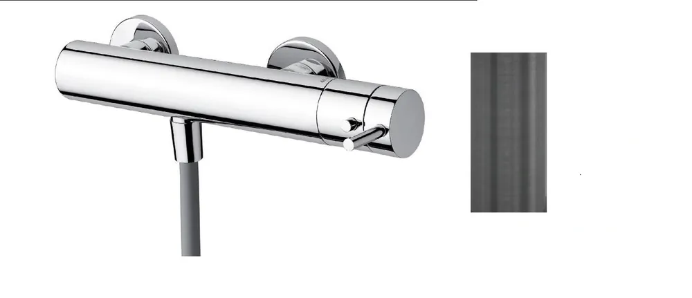 Nyhet Waterevolution Flow duschtermostat med duschset PVD Gun Metal T140TGME