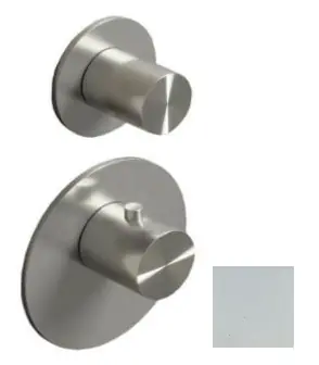 SB AESTHETICS Rund Inbyggnadstermostatkran med 1 utgång / stoppkran matt vit 1208954900 Trygg betalning