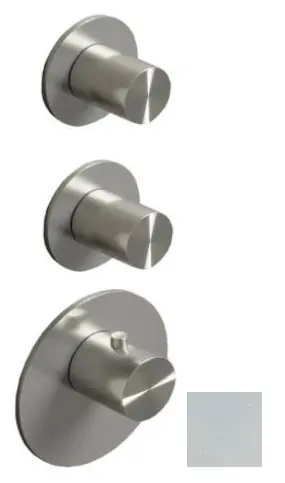 Beställ idag SB AESTHETICS Rund Inbyggd termostatkran med 2 utgångar / 2 x stoppkran matt vit 1208954948
