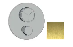 Begränsad tid SB Push Round Inbyggd termostatblandare med tryckknapp 3-vägsomkastare och volymkontroll PVD guld 1208955120