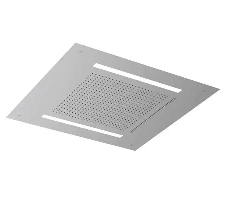 Billig SB Square 316 Inbyggd regndusch Velvet Temptation med LED kromoterapi och vattenfall borstad PVD koppar 1208956744