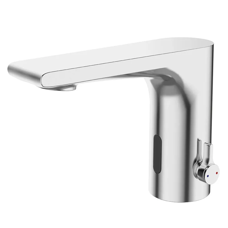 Populärt val Aquadesign Sensor kran elektronisk tvättställsblandare med batteri- eller nätdrift krom 1208958186