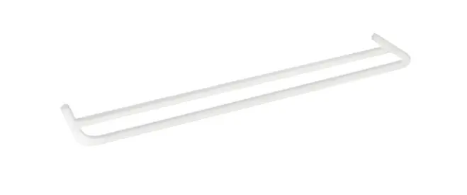 Nyhet Waterevolution flow dubbel handdukshållare 60 cm matt vit A112DBR