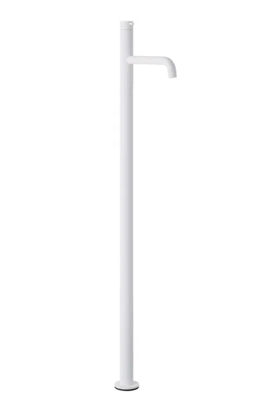 Begränsat erbjudande Waterevolution Flow fristående badkarblandare matt vit T134BR