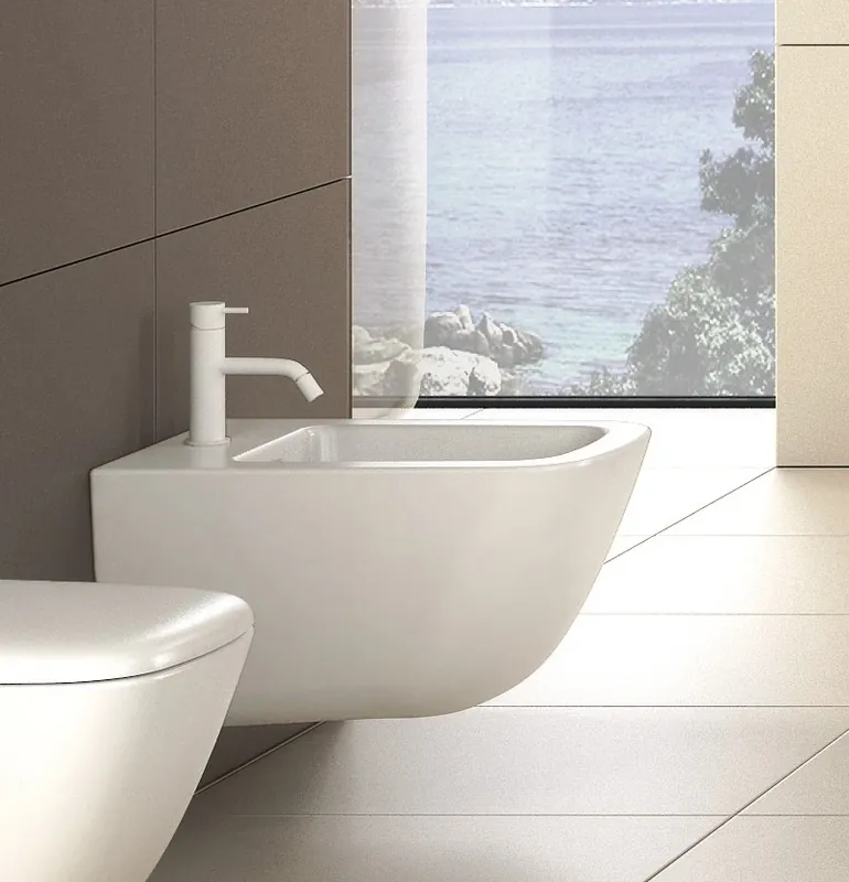 Waterrevolution Flow bidéblandare matt vit T120BR Kampanj