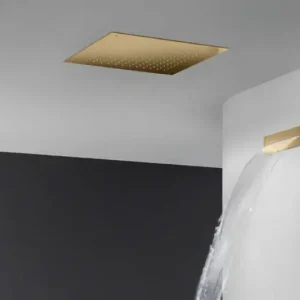 Begränsad tid SB Square regndusch inbyggnad 500x500mm Borstad Mässing PVD