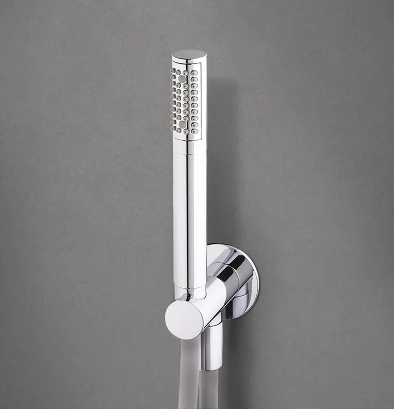 Waterevolution Flow badrumsgarnityr komplett med vägganslutning krom T162101 Snabb frakt