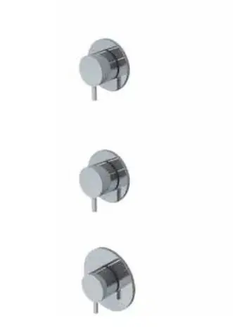 Waterevolution Flow inbyggd duschtermostat med 2 stoppkranar krom 1208916482 Erbjudandepris