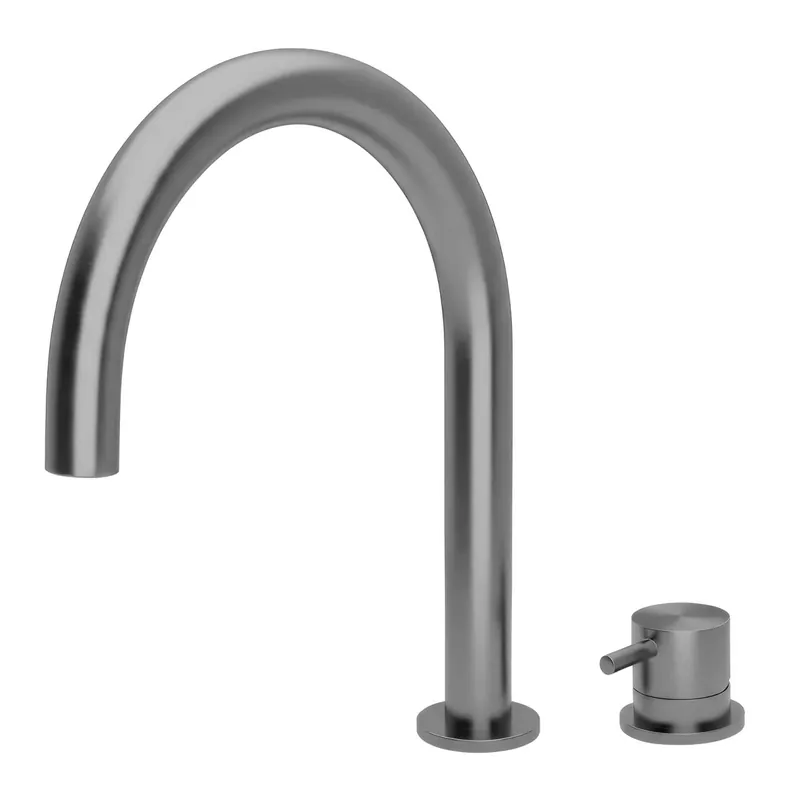 Bästa pris Waterevolution Flow 2-håls handfatskran PVD Gun Metal T1121UGME