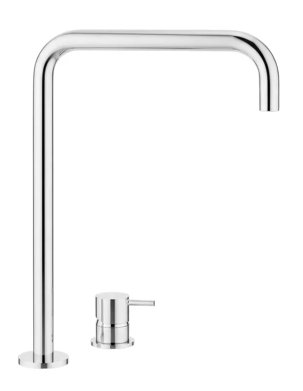 Waterevolution Flow 2-håls tvättställsblandare hög pip 222 krom T122H01 Expressleverans