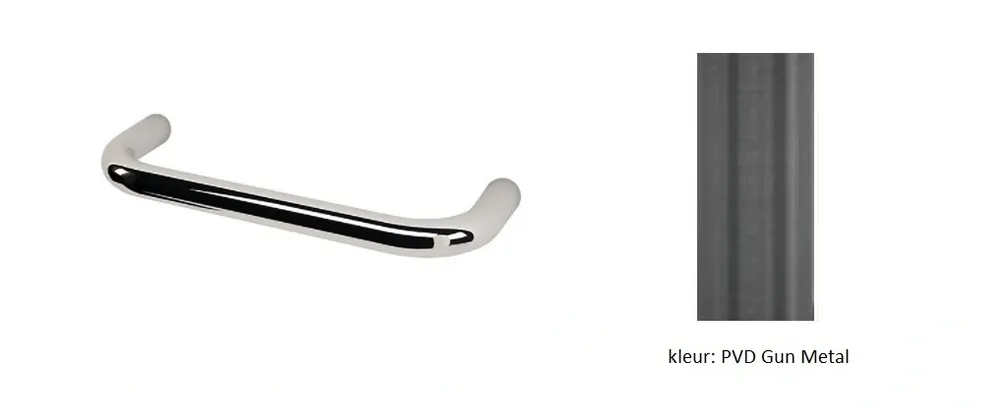 Waterevolution flow handdukshållare 17,5 cm PVD Gun Metal A110GME I lager